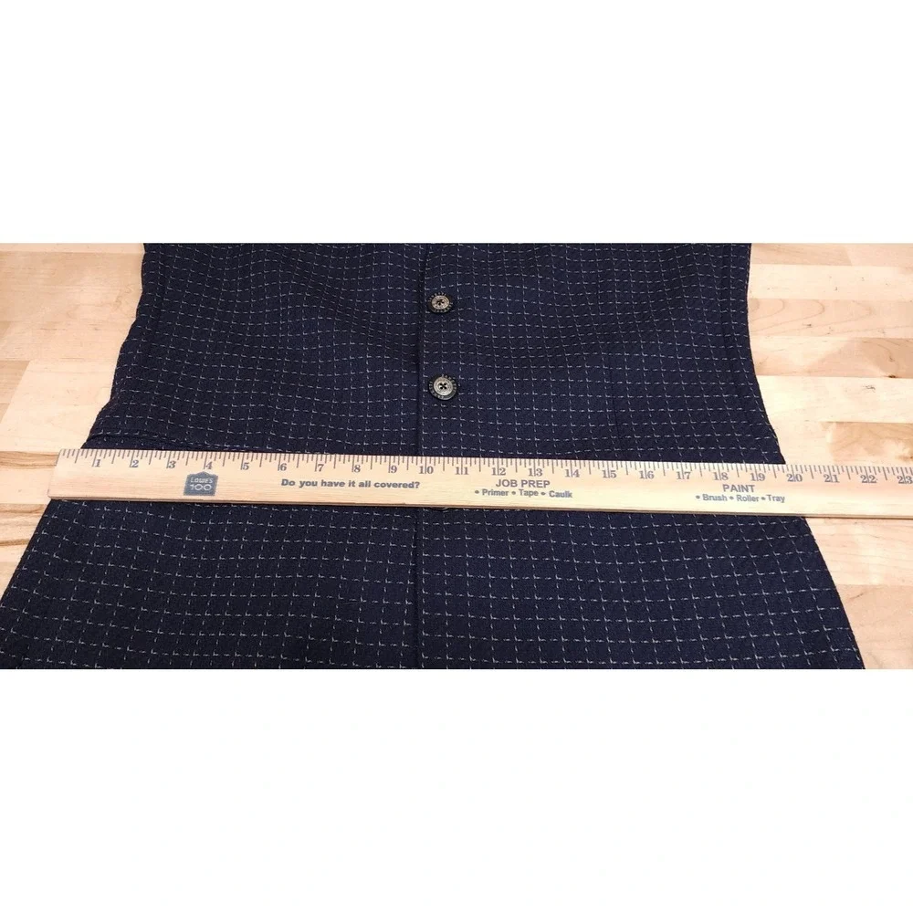 Extrema Zanetti Parma Mens Blazer Suit Jacket Wool Silk Blue‎ Check Italy 44L